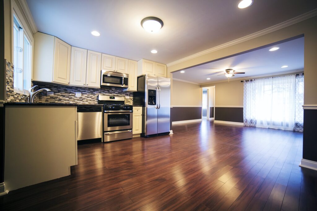 Interior Of Empty Kitchen